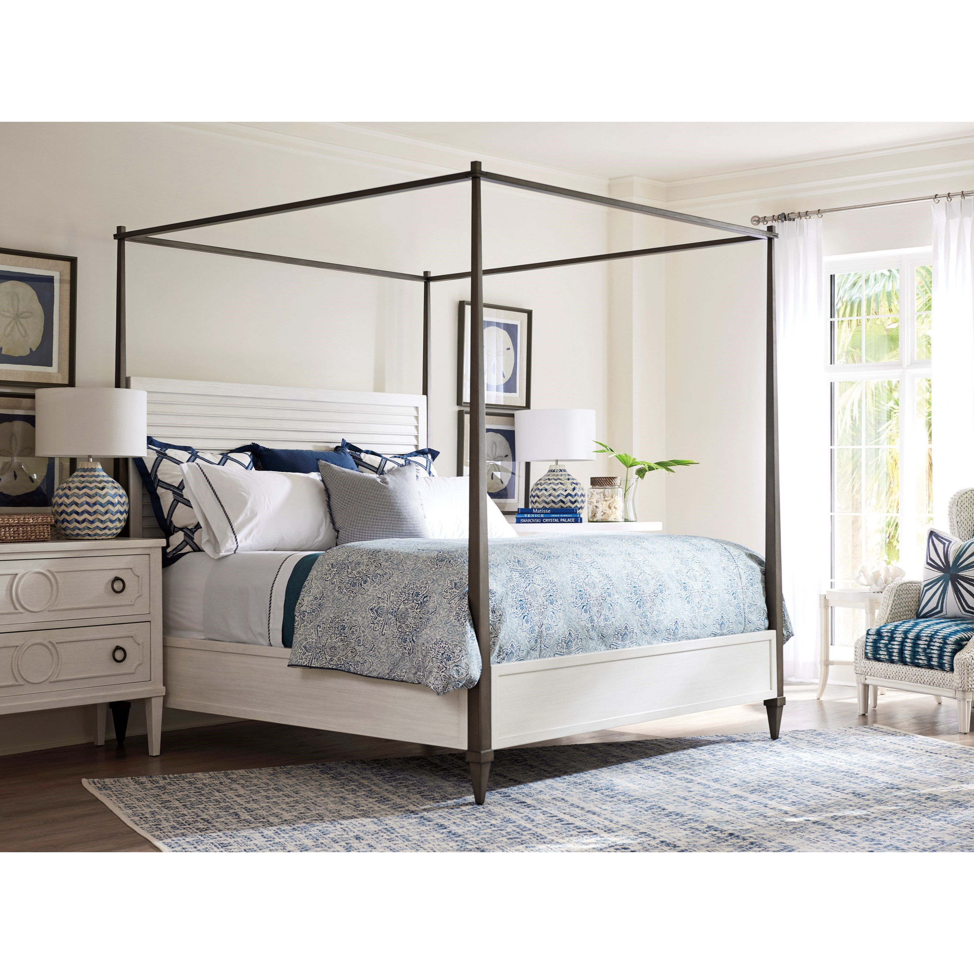 Tommy Bahama Home Ocean Breeze Queen Bedroom Group Jacksonville